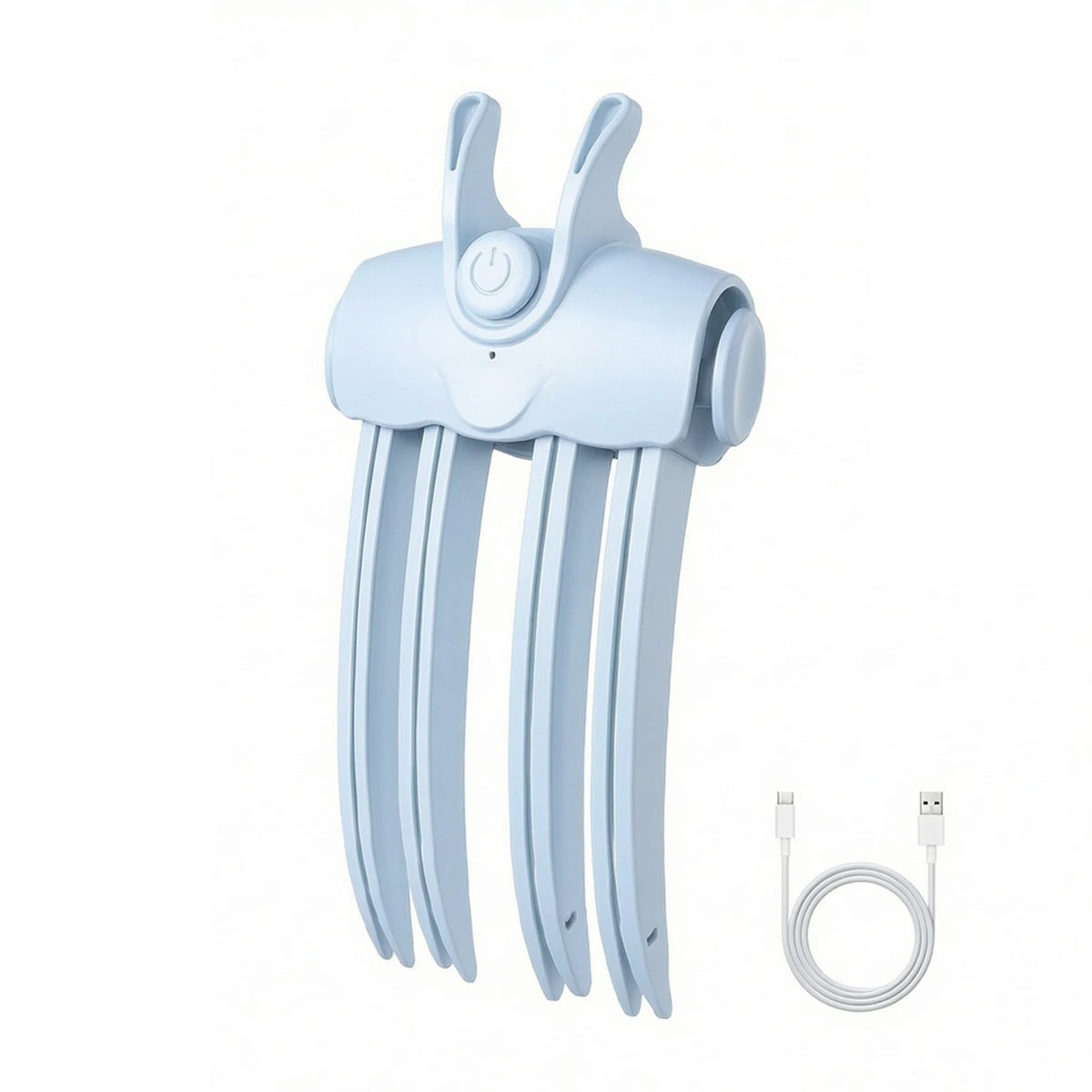 Blue A Color Wireless Heated Root Lift Clip – USB-C Hair Volumizer